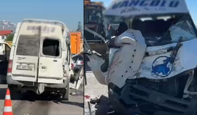 Yolcu minibüsü ile kamyon çarpıştı: 3 ölü, 2 yaralı