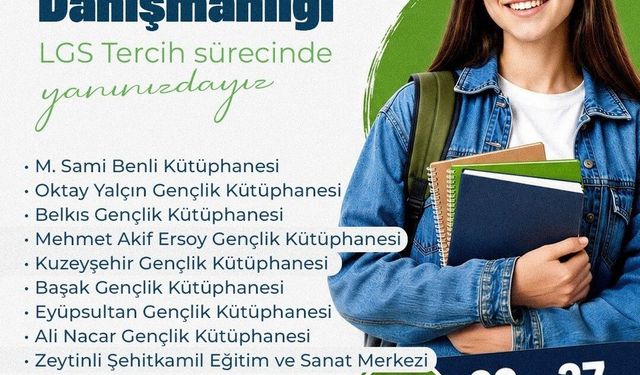 Gaziantep'te LGS öğrencilerine ücretsiz danışmanlık desteği