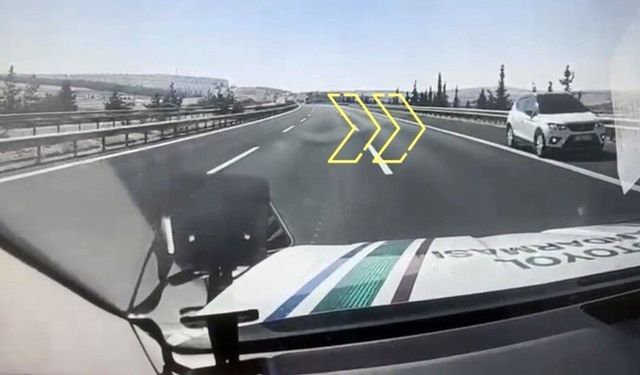 Otoyolda ters yönde giden araca 90 bin TL ceza