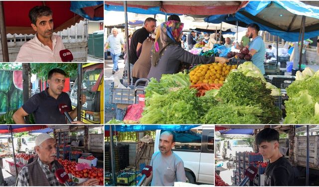 Diyarbakır'da pazarın nabzını tuttuk: Esnaf da vatandaş da dertli