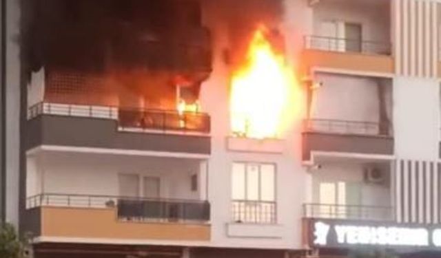 Batman'da apartman dairesinde yangın