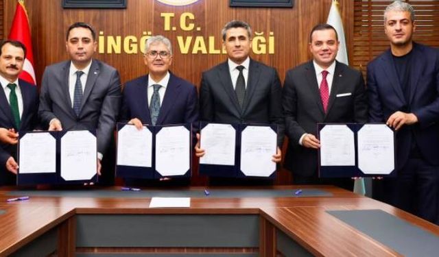 Bingöl'de 115 milyon liralık proje için imzalar tamam