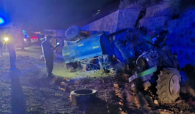 Bingöl’de traktör kazası: Bir ölü
