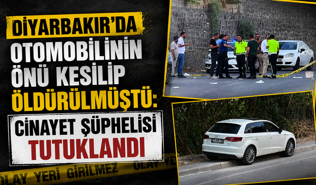 Diyarbakır'da aracının önü kesilip öldürülmüştü: C!nayet şüphelisi tutuklandı