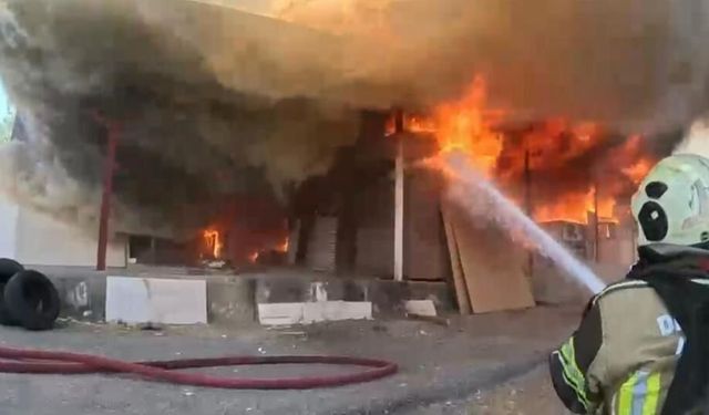 Diyarbakır'da atölyedeki alevlere müdahale anının görüntüleri ortaya çıktı
