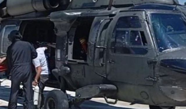 Engerek yılanı ısırdı; Jandarma helikopteri devreye girdi