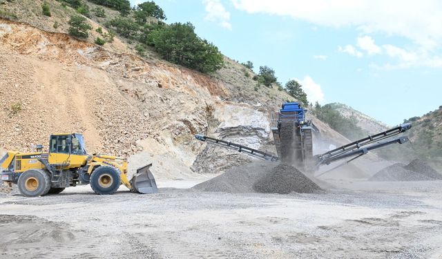 Mobil konkasörler kırsal altyapı çalışmalarında kullanılıyor