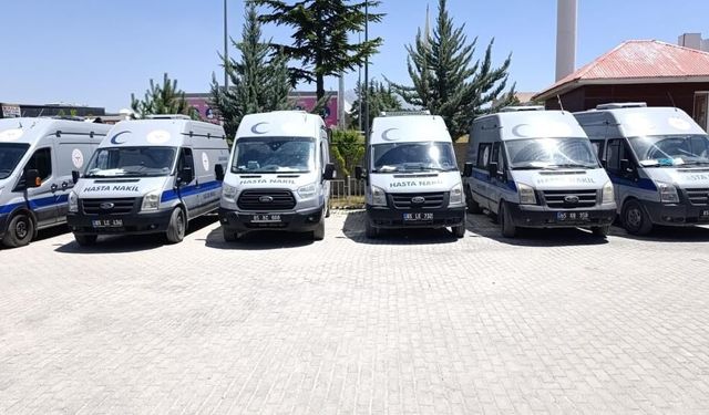 Van'da hasta nakil araç filosu yenilendi; 1 ayda 4 bin 677 hasta ziyareti