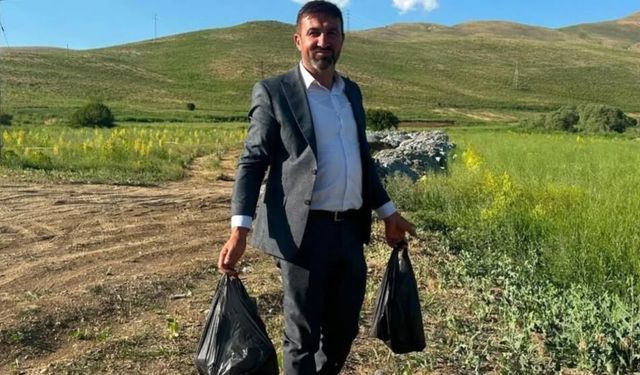 Yol kenarına atılan bira şişeleri köylüyü isyan ettirdi