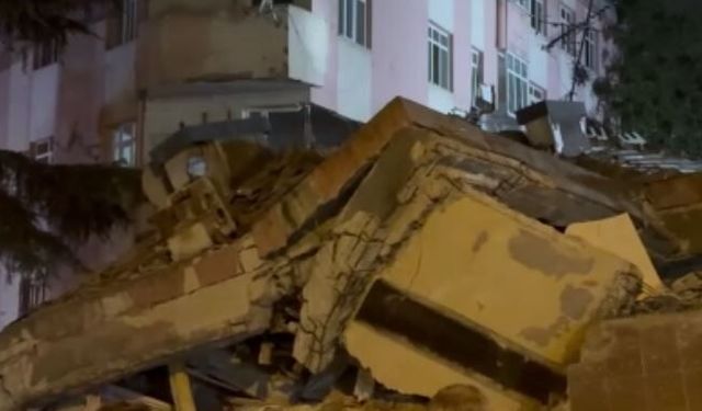 İstanbul'da bina çöktü: Enkazda arama çalışması başlatıldı