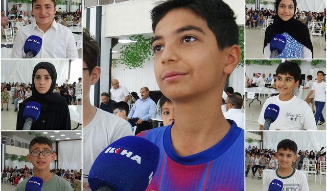 Kur'an kursu öğrencilerinden anlamlı kapanış