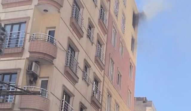 Mardin'de binanın 7'nci katında yangın paniği