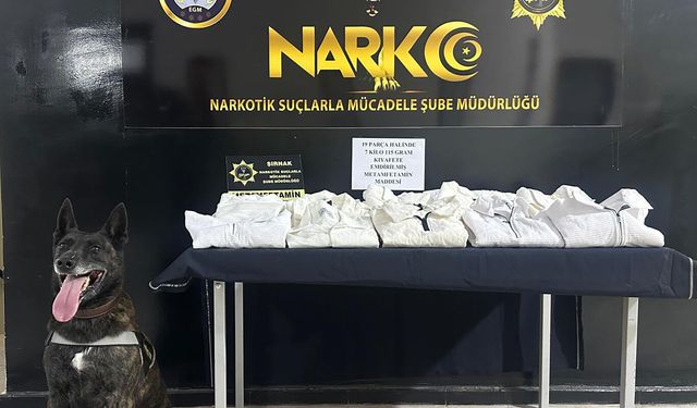 Şırnak'ta 7 kilogram narkotik madde ele geçirildi