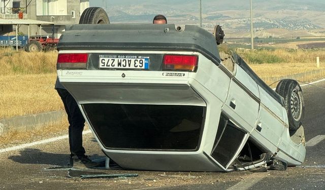 Adıyaman'da otomobil takla attı: 1 yaralı