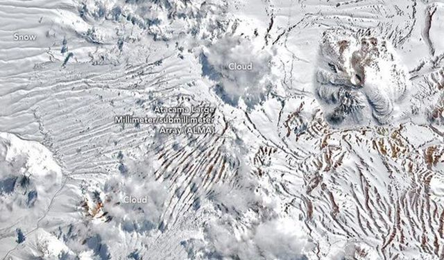 Atacama Çölü ağustosta beyaza büründü