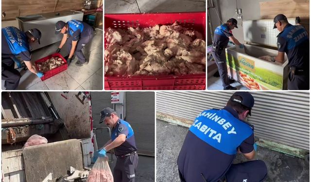 Gaziantep'te 500 kilo ciğer imha edildi