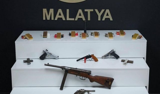 Malatya'da ruhsatsız silah operasyonu: 3 gözaltı