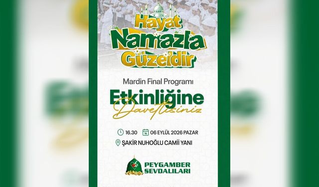 Mardin'de 'Hayat namazla güzeldir' etkinliği düzenlenecek