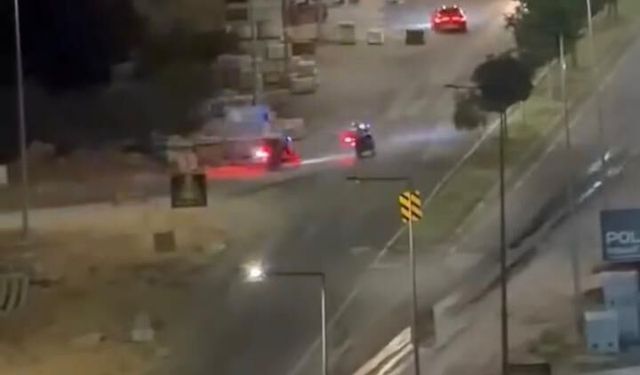 Polis kovalamacası kamerada: Şüpheli araç yakalandı