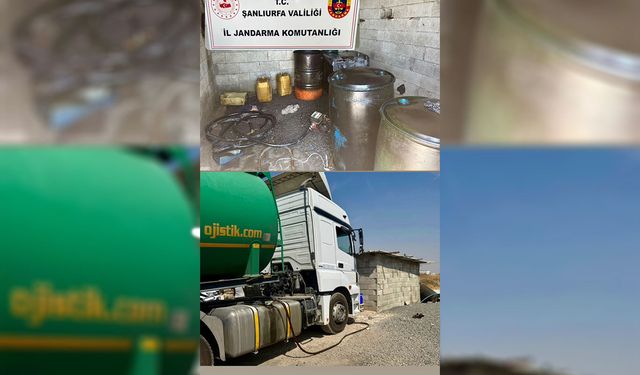 Şanlıurfa'da kaçak akaryakıt operasyonu