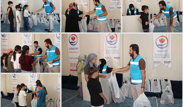 Yetimler Vakfı Batman Temsilciliğinden 250 yetim çocuğa kırtasiye desteği
