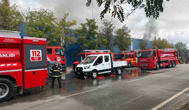 Gaziantep'te pamuk fabrikasında yangın