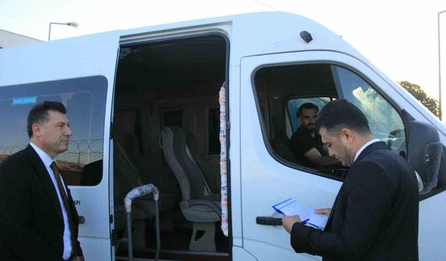 Cizre'de okul servislerine sıkı denetim