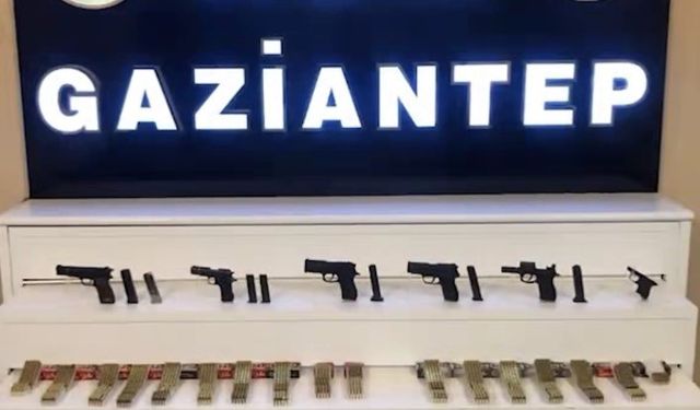 Gaziantep'te 4 adet ruhsatsız silah ile çok sayıda fişek ele geçirildi