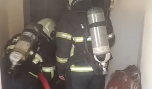 Batman'da yanan evde maddi hasar meydana geldi