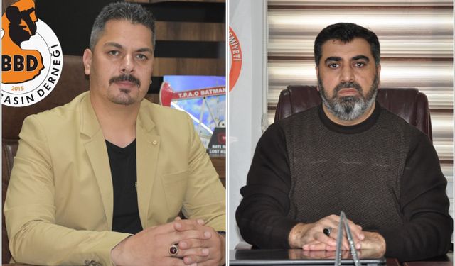 Batmanlı dernek başkanlarından gazetecilere destek ve özgür basın çağrısı