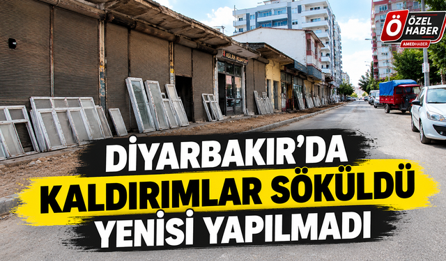 Diyarbakır'da kaldırımlar söküldü, yenileri yapılmadı!