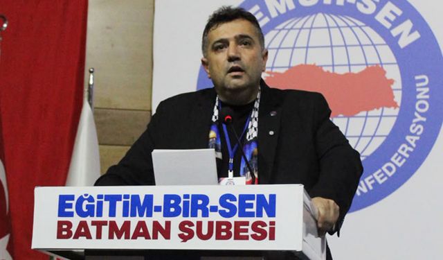 Eğitim-Bir-Sen Batman Şubesinde Şehmuz Önlü yeniden başkan seçildi