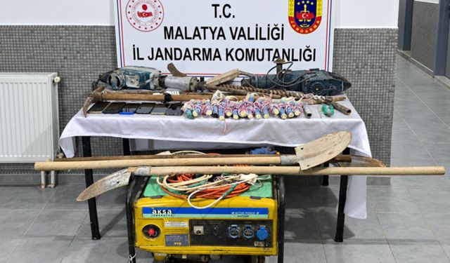Kaçak kazı yapan 6 şüpheli suçüstü yakalandı