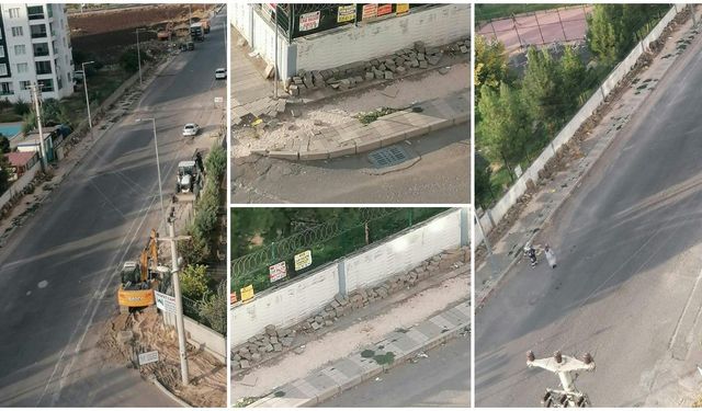 Sökülen kaldırımın yerine yenisi bir aydır yapılmadı