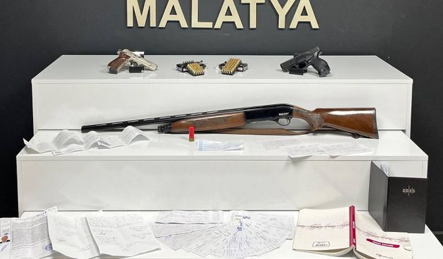 Malatya'da tefecilik operasyonunda 13 gözaltı