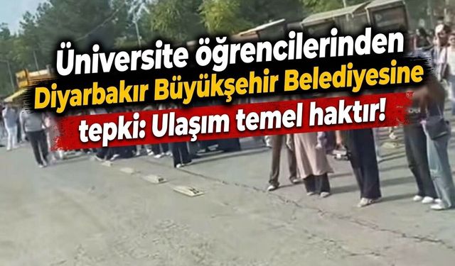 Üniversite öğrencilerinden Diyarbakır Büyükşehir Belediyesine tepki