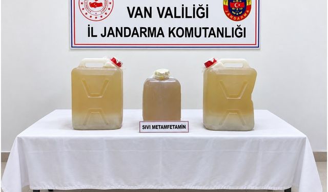 Van'da 34 kilo sıvı metamfetamin ele geçirildi