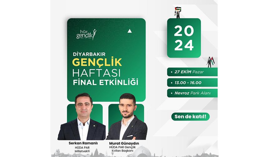 Gençlik haftası etkinliklerinin finali Diyarbakır'da yapılacak