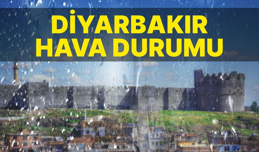 Diyarbakır ve çevresinde öğleden sonra sağanak yağış bekleniyor