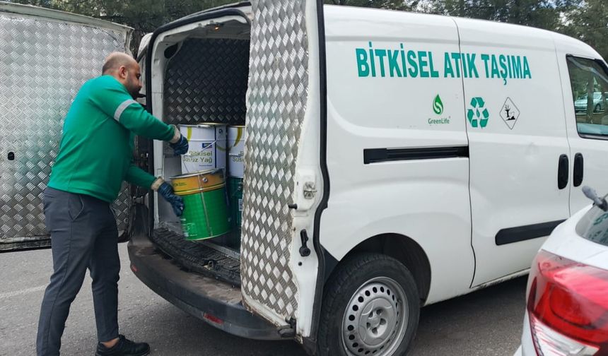 Diyarbakır’da 32 ton yağ geri kazanıldı binlerce ton su korundu