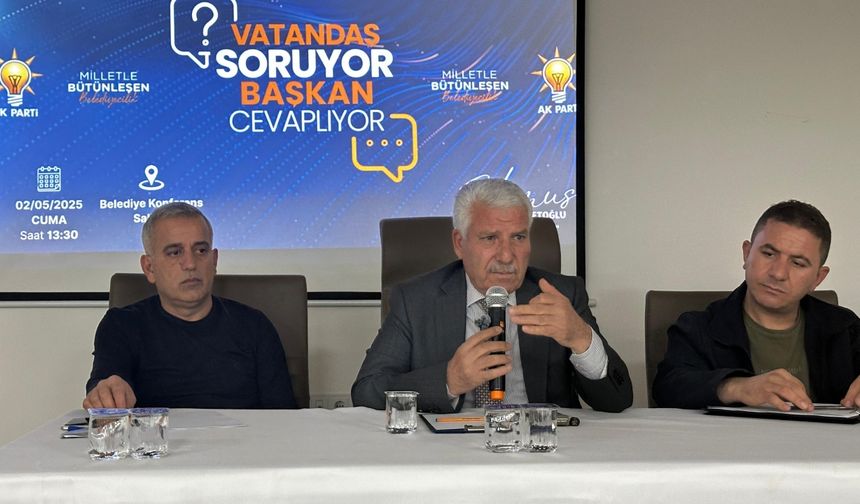 Çermik Belediye Başkanı Karamehmetoğlu, vatandaşlarla bir araya geldi