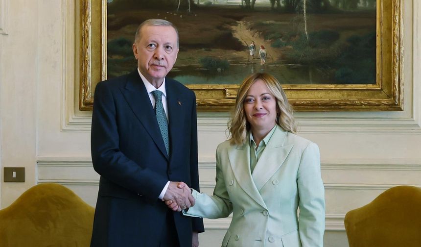 Cumhurbaşkanı Erdoğan, İtalya Başbakanı Meloni ile görüştü