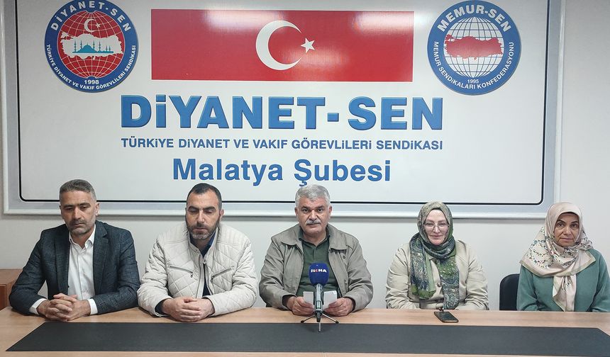 Diyanet-Sen Malatya Şube Başkanı Engin: Ahlaki değerlerimiz tehdit altında