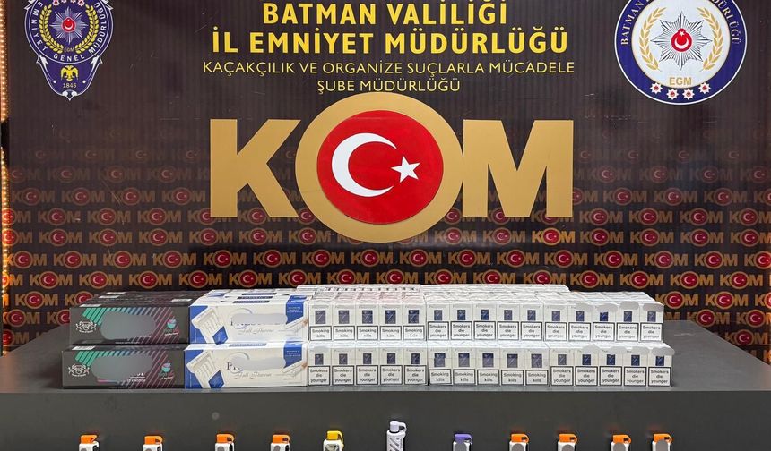 Batman’da 5 bin 325 paket kaçak sigara ele geçirildi