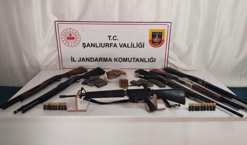 Şanlıurfa'da çok sayıda silah ve mühimmat ele geçirildi