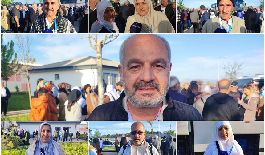 Hacı adayları: Yıllardır özlemini çektiğimiz kutsal topraklara gitmenin heyecanını yaşıyoruz