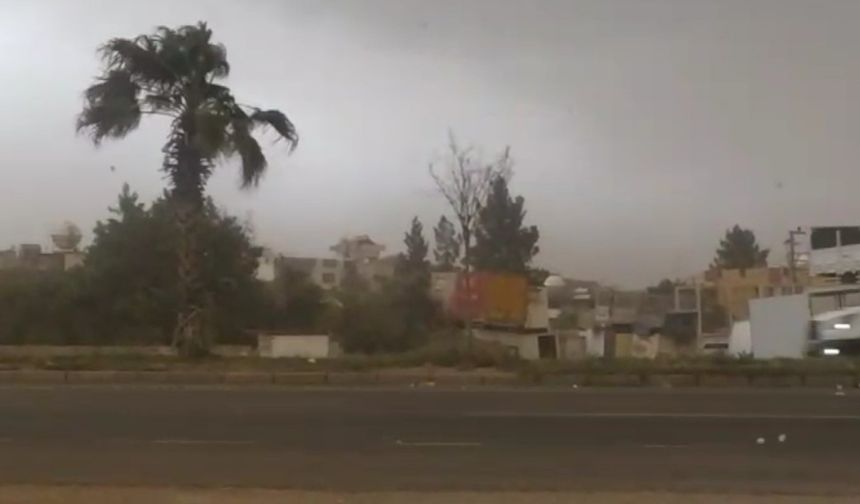 Mardin’de şiddetli fırtına etkili oldu