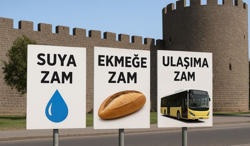 Diyarbakır'da zam furyası: Su, ekmek şimdi de ulaşım!
