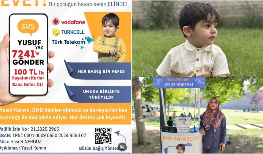 Diyarbakır’dan dünyaya Yusuf Kerem için yardım çağrısı