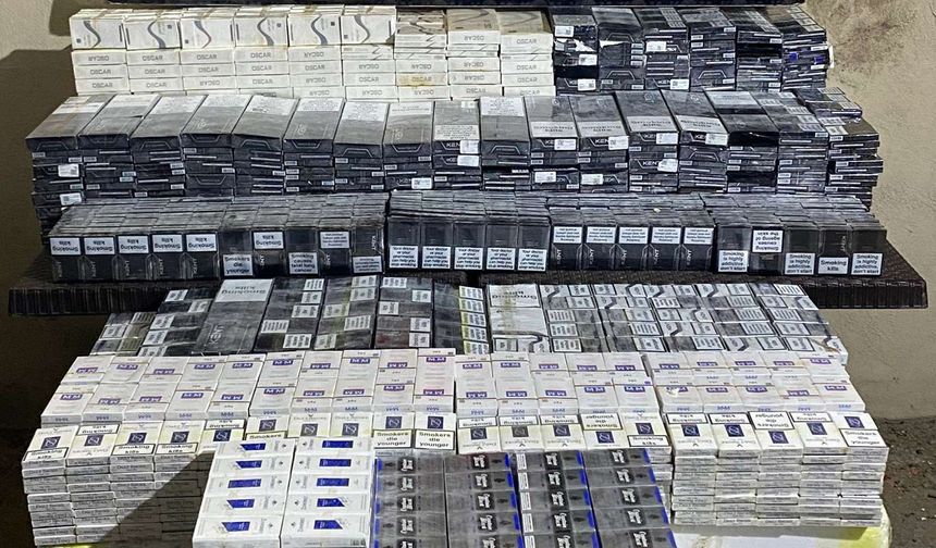 Batman’da jandarma 4 binden fazla kaçak sigara ele geçirdi